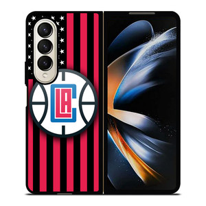 LOS ANGELES CLIPPERS NBA USA FLAG Samsung Galaxy Z Fold 4 Case Cover