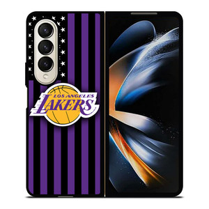 LOS ANGELES LAKERS NBA USA FLAG Samsung Galaxy Z Fold 4 Case Cover
