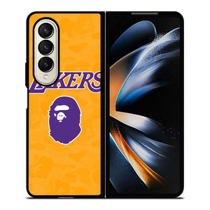 LOS ANGELES LAKERS X BAPE CAMO Samsung Galaxy Z Fold 4 Case Cover
