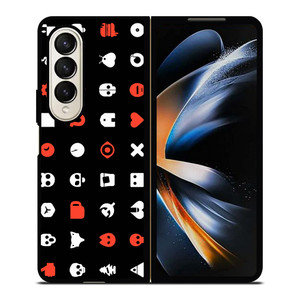 LOVE DEATH AND ROBOTS PATTERN Samsung Galaxy Z Fold 4 Case Cover