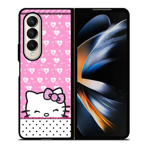 LOVELY HELLO KITTY Samsung Galaxy Z Fold 4 Case Cover LOVELY HELLO KITTY Samsung Galaxy Z Fold 4 Case Cover