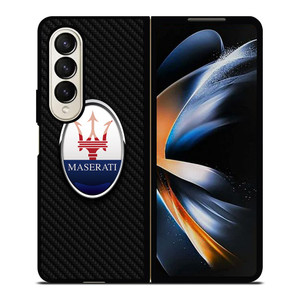 MASERATI LOGO CARBON FIBER Samsung Galaxy Z Fold 4 Case Cover