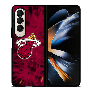 MIAMI HEAT BASKETBALL NBA FIRES Samsung Galaxy Z Fold 4 Case Cover