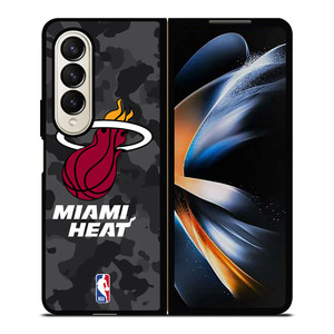 MIAMI HEAT BLACK CAMO Samsung Galaxy Z Fold 4 Case Cover