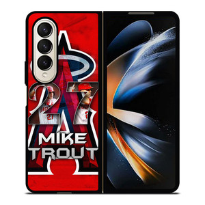 MIKE TROUT LOS ANGELES ANGELS Samsung Galaxy Z Fold 4 Case Cover MIKE TROUT LOS ANGELES ANGELS Samsung Galaxy Z Fold 4 Case Cover