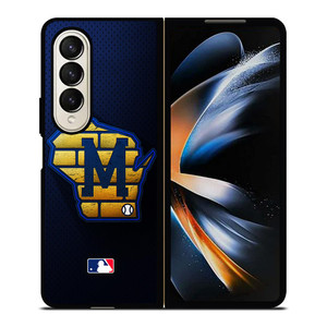 MILWAUKEE BREWERS MLB BASEBALL ICON Samsung Galaxy Z Fold 4 Case Cover