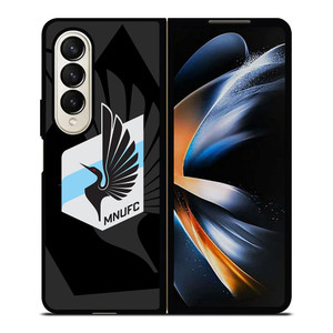 MINNESOTA UNITED FC MLS BLACK Samsung Galaxy Z Fold 4 Case Cover