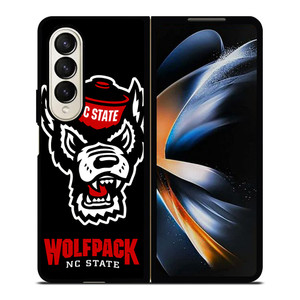 NC NORTH CAROLINA WOLFPACK FOOTBALL LOGO Samsung Galaxy Z Fold 4 Case Cover