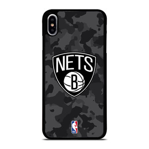BROOKLYN NETS BLACK CAMO iPhone XS Max Case Cover