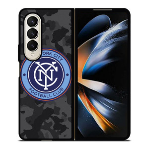 NEW YORK CITY FC MLS BLACK CAMO Samsung Galaxy Z Fold 4 Case Cover NEW YORK CITY FC MLS BLACK CAMO Samsung Galaxy Z Fold 4 Case Cover