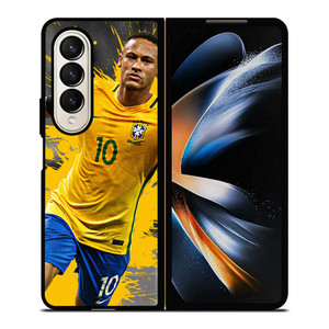 NEYMAR JR 10 BRAZIL Samsung Galaxy Z Fold 4 Case Cover NEYMAR JR 10 BRAZIL Samsung Galaxy Z Fold 4 Case Cover