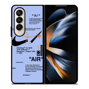 NIKE AIR OFF WHITE TARO Samsung Galaxy Z Fold 4 Case Cover
