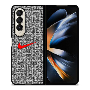 NIKE MAZE PATTERN Samsung Galaxy Z Fold 4 Case Cover