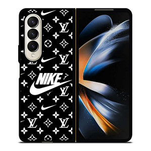 NIKE X LOUIS VUITTON BLACK Samsung Galaxy Z Fold 4 Case Cover NIKE X LOUIS VUITTON BLACK Samsung Galaxy Z Fold 4 Case Cover