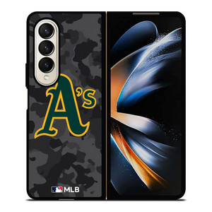 OAKLAND ATHLETICS BASEBALL BLACK CAMO Samsung Galaxy Z Fold 4 Case Cover OAKLAND ATHLETICS BASEBALL BLACK CAMO Samsung Galaxy Z Fold 4 Case Cover