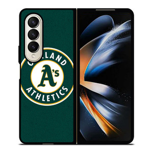 OAKLAND ATHLETICS MLB BASEBALL LOGO Samsung Galaxy Z Fold 4 Case Cover OAKLAND ATHLETICS MLB BASEBALL LOGO Samsung Galaxy Z Fold 4 Case Cover
