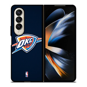 OKLAHOMA CITY THUNDER BASKETBALL NBA Samsung Galaxy Z Fold 4 Case Cover OKLAHOMA CITY THUNDER BASKETBALL NBA Samsung Galaxy Z Fold 4 Case Cover