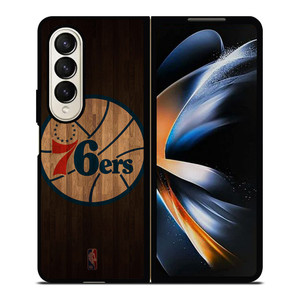 PHILADELPHIA 76ERS BASKETBALL COURT NBA Samsung Galaxy Z Fold 4 Case Cover
