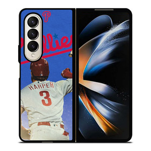 PHILADELPHIA PHILLIES BRYCE HARPER Samsung Galaxy Z Fold 4 Case Cover PHILADELPHIA PHILLIES BRYCE HARPER Samsung Galaxy Z Fold 4 Case Cover