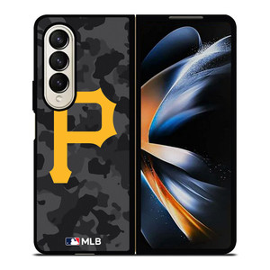 PITTSBURGH PIRATES BASEBALL BLACK CAMO Samsung Galaxy Z Fold 4 Case Cover
