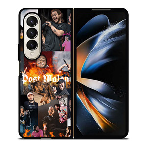 POST MALONE COLLAGE Samsung Galaxy Z Fold 4 Case Cover POST MALONE COLLAGE Samsung Galaxy Z Fold 4 Case Cover