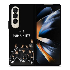 PUMA X BTS KPOP Samsung Galaxy Z Fold 4 Case Cover PUMA X BTS KPOP Samsung Galaxy Z Fold 4 Case Cover