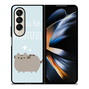 PUSHEEN BEAUTIFUL CAT Samsung Galaxy Z Fold 4 Case Cover PUSHEEN BEAUTIFUL CAT Samsung Galaxy Z Fold 4 Case Cover