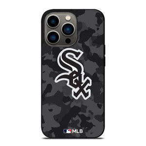 CHICAGO WHITE SOX BASEBALL BLACK CAMO iPhone 13 Pro Case Cover