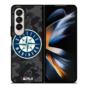 SEATTLE MARINERS BASEBALL BLACK CAMO Samsung Galaxy Z Fold 4 Case Cover SEATTLE MARINERS BASEBALL BLACK CAMO Samsung Galaxy Z Fold 4 Case Cover