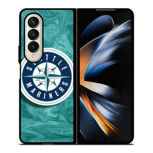 SEATTLE MARINERS MLB BASEBALL LOGO 2 Samsung Galaxy Z Fold 4 Case Cover SEATTLE MARINERS MLB BASEBALL LOGO 2 Samsung Galaxy Z Fold 4 Case Cover