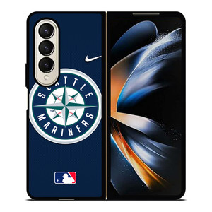 SEATTLE MARINERS MLB BASEBALL NIKE Samsung Galaxy Z Fold 4 Case Cover SEATTLE MARINERS MLB BASEBALL NIKE Samsung Galaxy Z Fold 4 Case Cover