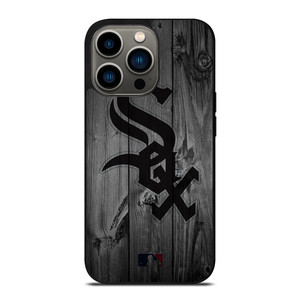 CHICAGO WHITE SOX BASEBALL MLB WOOD LOGO iPhone 13 Pro Case Cover