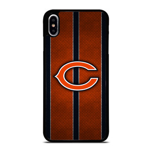 CHICAGO BEARS NFL METAL STRIPE iPhone XS Max Case Cover CHICAGO BEARS NFL METAL STRIPE iPhone XS Max Case Cover