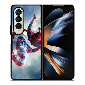 SPIDERMAN X CAPTAIN AMERICA Samsung Galaxy Z Fold 4 Case Cover SPIDERMAN X CAPTAIN AMERICA Samsung Galaxy Z Fold 4 Case Cover
