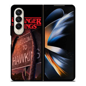 STRANGER THINGS WELCOME TO HAWKINS Samsung Galaxy Z Fold 4 Case Cover STRANGER THINGS WELCOME TO HAWKINS Samsung Galaxy Z Fold 4 Case Cover