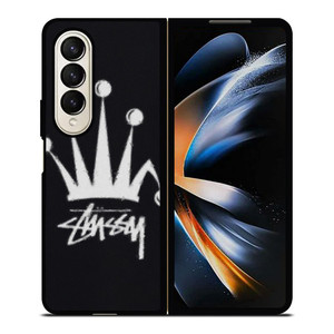 STUSSY FUZZY REGAL CROWN Samsung Galaxy Z Fold 4 Case Cover STUSSY FUZZY REGAL CROWN Samsung Galaxy Z Fold 4 Case Cover
