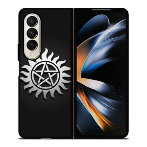 SUPERNATURAL METAL LOGO Samsung Galaxy Z Fold 4 Case Cover SUPERNATURAL METAL LOGO Samsung Galaxy Z Fold 4 Case Cover