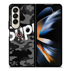 SUPREME BAPE SHARK Samsung Galaxy Z Fold 4 Case Cover SUPREME BAPE SHARK Samsung Galaxy Z Fold 4 Case Cover