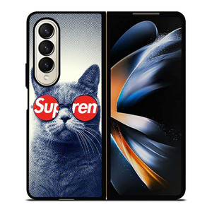 SUPREME COOL CUTE CAT Samsung Galaxy Z Fold 4 Case Cover SUPREME COOL CUTE CAT Samsung Galaxy Z Fold 4 Case Cover