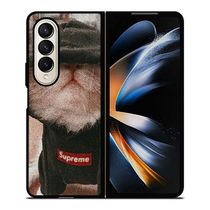 SUPREME CUTE CAT Samsung Galaxy Z Fold 4 Case Cover