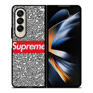 SUPREME KEITH HARING Samsung Galaxy Z Fold 4 Case Cover SUPREME KEITH HARING Samsung Galaxy Z Fold 4 Case Cover