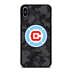 CHICAGO FIRE MLS BLACK CAMO iPhone XS Max Case Cover