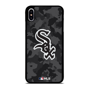 CHICAGO WHITE SOX BASEBALL BLACK CAMO iPhone XS Max Case Cover CHICAGO WHITE SOX BASEBALL BLACK CAMO iPhone XS Max Case Cover