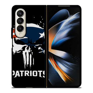 THE PUNISHER X NEW ENGLAND PATRIOTS NFL FOOTBALL Samsung Galaxy Z Fold 4 Case Cover THE PUNISHER X NEW ENGLAND PATRIOTS NFL FOOTBALL Samsung Galaxy Z Fold 4 Case Cover