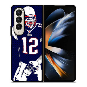 TOM BRADY NEW ENGLAND PATRIOTS NFL 2 Samsung Galaxy Z Fold 4 Case Cover TOM BRADY NEW ENGLAND PATRIOTS NFL 2 Samsung Galaxy Z Fold 4 Case Cover