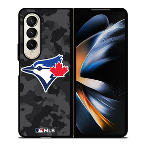 TORONTO BLUE JAYS BASEBALL BLACK CAMO Samsung Galaxy Z Fold 4 Case Cover