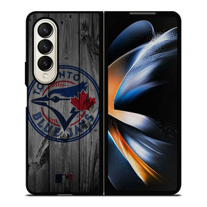 TORONTO BLUE JAYS BASEBALL MLB WOOD LOGO Samsung Galaxy Z Fold 4 Case Cover TORONTO BLUE JAYS BASEBALL MLB WOOD LOGO Samsung Galaxy Z Fold 4 Case Cover