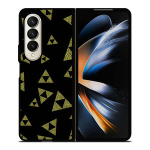 TRIFORCE ZELDA ABSTRACT Samsung Galaxy Z Fold 4 Case Cover TRIFORCE ZELDA ABSTRACT Samsung Galaxy Z Fold 4 Case Cover