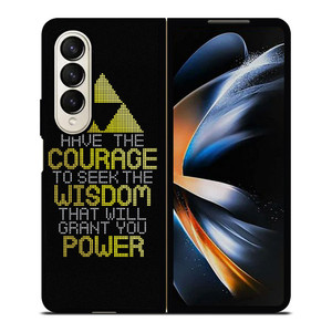 TRIFORCE ZELDA QUOTES Samsung Galaxy Z Fold 4 Case Cover TRIFORCE ZELDA QUOTES Samsung Galaxy Z Fold 4 Case Cover