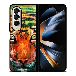 TRIPPY TIGER ART Samsung Galaxy Z Fold 4 Case Cover TRIPPY TIGER ART Samsung Galaxy Z Fold 4 Case Cover